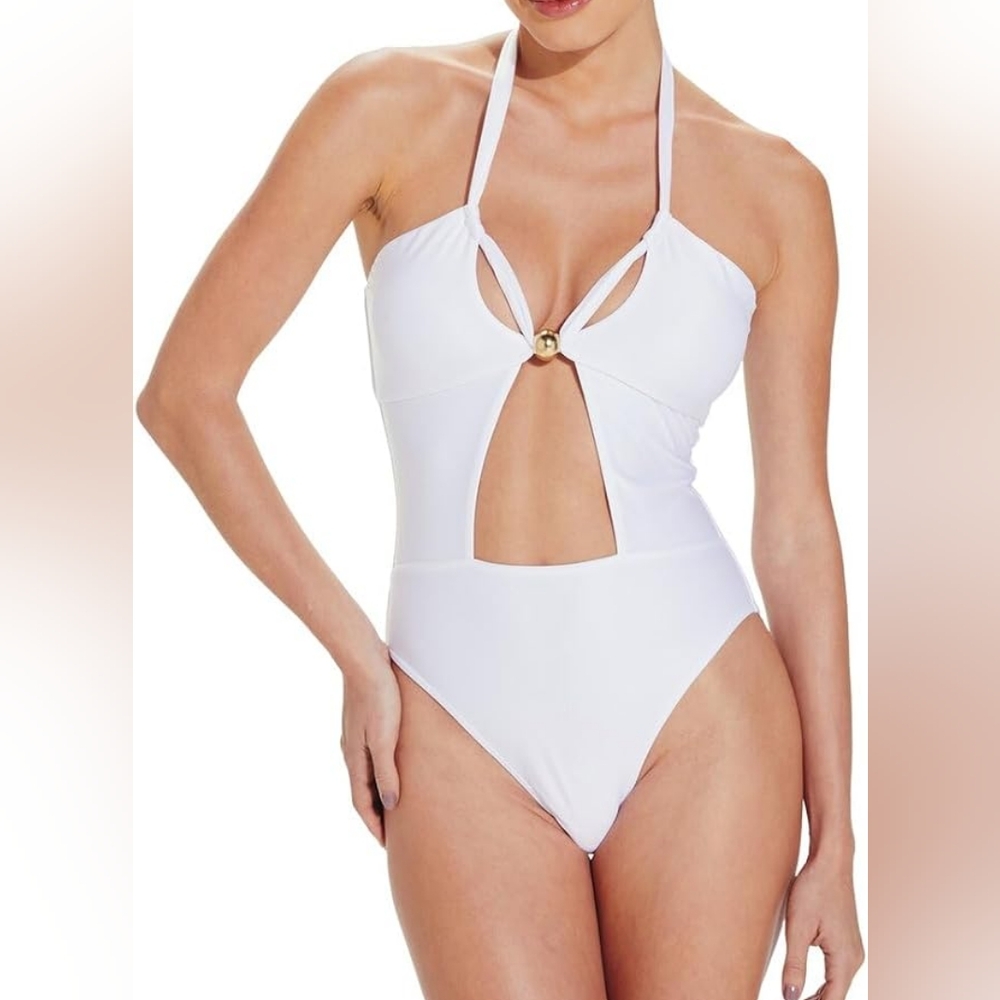 Vix Brenda One Piece Swimsuit White